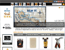 Tablet Screenshot of boutique-iledere.com